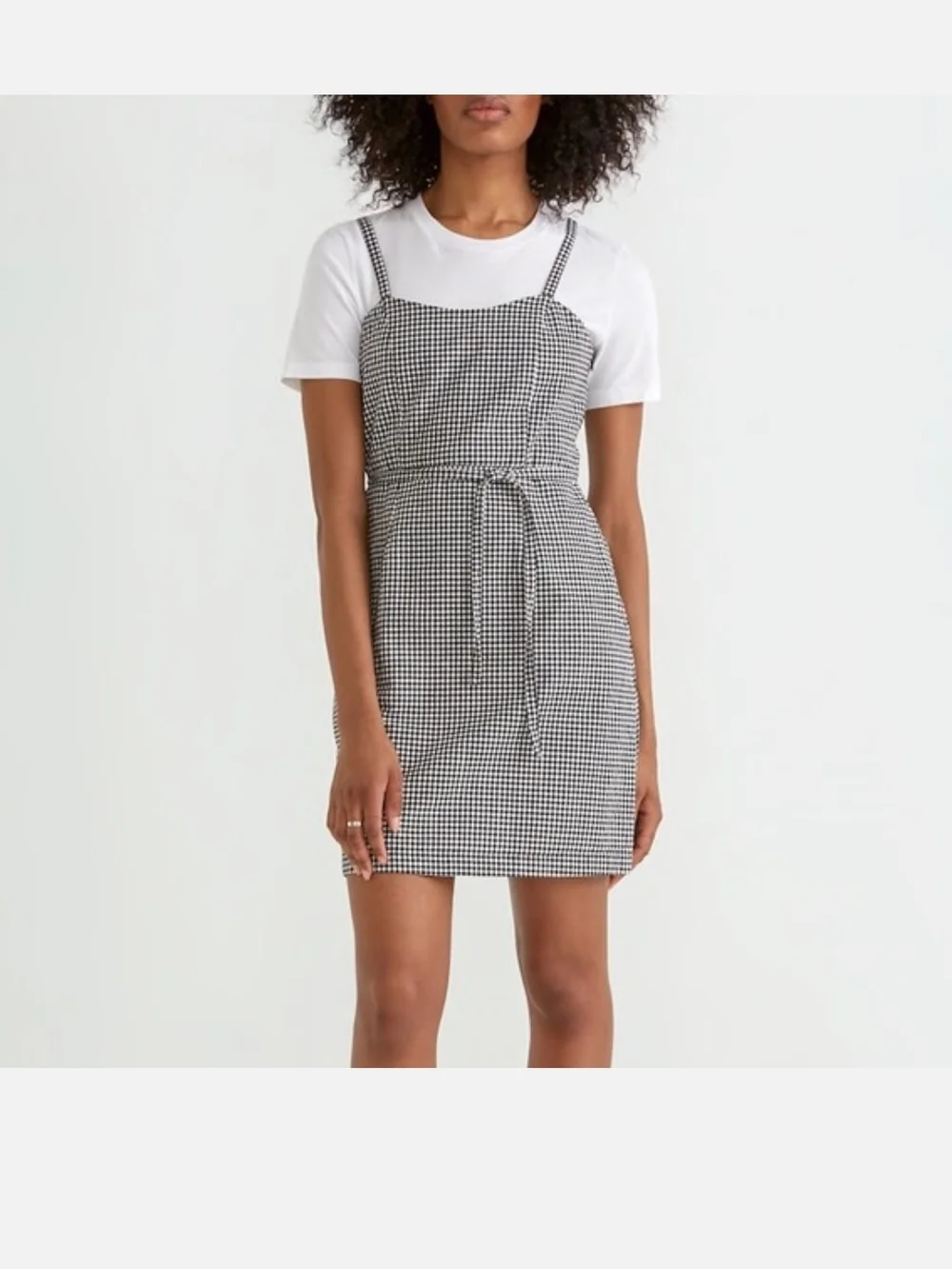 Frank And Oak Gingham Mini Dress 100% Cotton - Picture 3 of 7